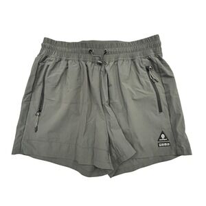 BeardedGoat Gray Athletic Shorts Men's Elastic Waist Zip Pocket Outdoor Gorpcore